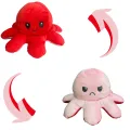 Double Sided Reversible Octopus Soft Doll Reversible Plush Mood Octopus. 
