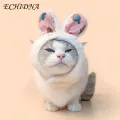 Warm Pet Hat Adorable Bunny Rabbit Ear Hat for Cats Small Dogs Perfect Halloween Party Costume Accessory for Pets Pet Costume Hat. 