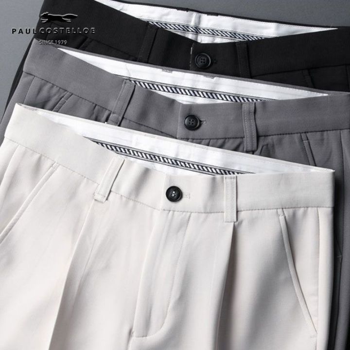 Han%20Shu%20Spring%20and%20Autumn%20High-End%20Draping%20Suit%20Pants%20Men's%20Summer%20Straight%20Slim%20Fit%20Trousers%20Casual%20Suit%20Pants%20Formal%20Wear%20Cropped%20Pants%20-%20Image%207