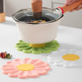 Coasters Placemat Cute Daisy Coaster Bowl Pad Tea Coaster Bar Cup Mat Silicone Coaster Cup Mat Creativity Coaster. 