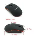 LENOVO M20 USB 3 Button 1000 DPI Wired Mini Optical Mouse. 