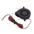 5015 Brushless Cooling Blower Fan DC 12V 0.19A Turbo Small Fan Ultra-Quiet Oil Bearing 6500RPM Size 50 * 50 * 15mm for DIY 3D Printer. 