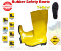 Safety Boots Yellow High quality rubber boot Site Shoes Construction Boots Steel Plated Gum Boot Safety Gumboots PVC Men Women Unisex Labor Shoes Waterproof Seal Boot Oil Seal Hard Use Breathable Slip Electric Welder Shoes Anti-Smashing Anti-Piercing. 