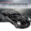 model bike 1/32 Bugatti La Voiture Noire Super Sport Model Car Toys Alloy Diecast Car Models with Sound Light Pull Back Vehicle Boys GiftsParty Tableware. 