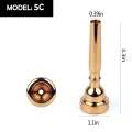 Rumpet Mouthpiece- 7C 5C 3C Copper Alloy Plated Trumpet Mouthpiece Musical Instruments Accessories-Silver 7C. 