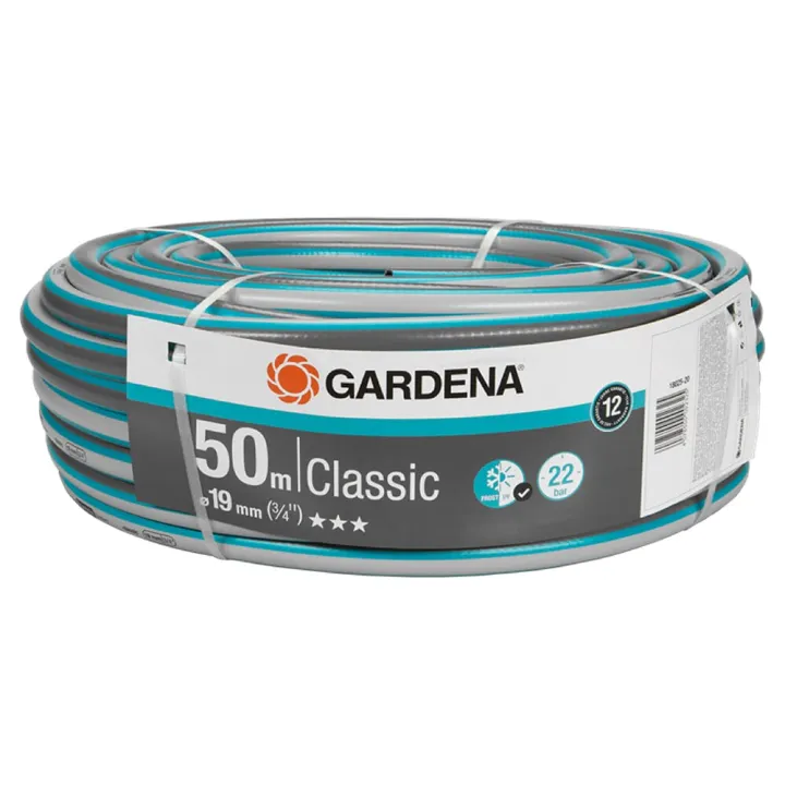 Gardena Hose - Classic (3/4"),50m W/o 18025-20