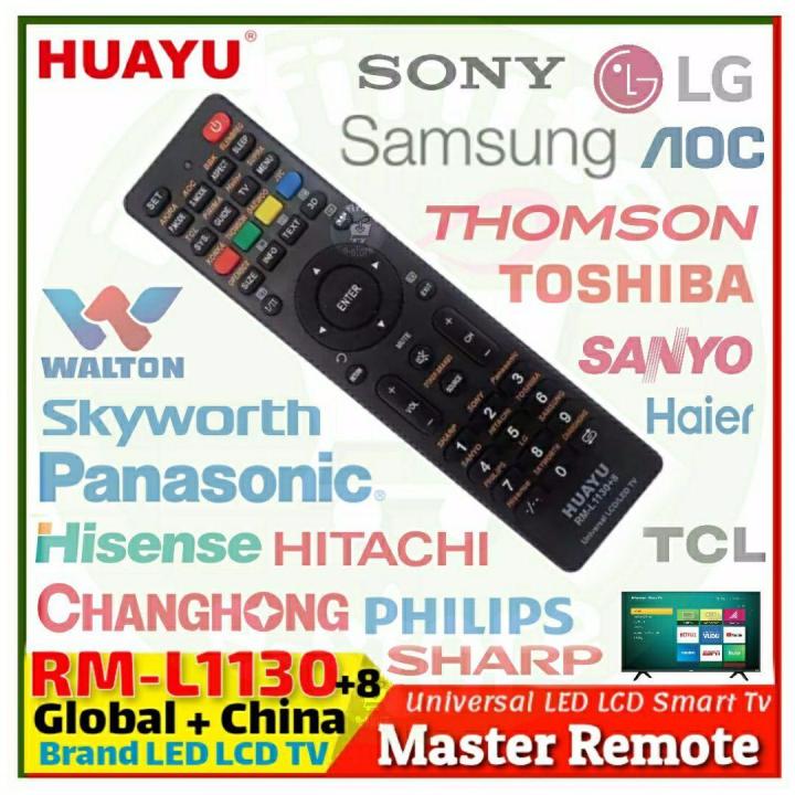 Universal Remote Control Rm-L1130+8 For All Brand Tv Smart Tv Remote ...