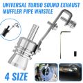 【Black XL】 Car Turbo Exhaust Oversized Roar Sound Whistle Simulator Muffler Auto Replacement Parts S/M/L/XL. 