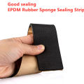 Rubber Self Adhesive Sponge Seal Strip Eva Black Single Sided Seal Strip Soundproof Anti- Foam Tape Gasket. 