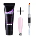 Monja 2 Pcs/Set 10 Styles Nail Art Set Acrylic Gel Dual End Painting Brush UV Gel Nail Extension Building DIY Manicure Tool Kits. 