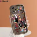 Jizetin for Xiaomi redmi 11t + pro 4g note 12 turbo 5g silicone soft square shape sketchy mouthpiece gwen spider-man fully wrapped anti-shock tire camera protection. 