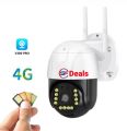 4G LTE SIM Camera 6MP Work With Dialog , Airtel , Mobitel , Hutch Sim Card PTZ Camera AUTO Tracking Surveillance Camera Color Night Vision Wireless Camera - No Need To Connect Wifi. 