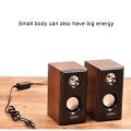 D-092 Leerfei Multimedia Speaker Wooden. 