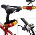 3-in-1 Bicycle Signal Light – Turn Signal, Brake & Tail LED Light with Electric Horn, Rear Safety Warning, Cycling Accessories. 