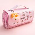 3D Kawaii Pencil Case Girls Decompression Pen Pouch Cute Waterproof School Supplies Aesthetic Organizer Box Korean Stationery. 