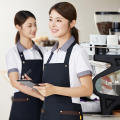 7 Colors Hanging Neck Apron Difficult To Pilling Canvas Catering Apron Hot Pot Apron for Hot Pot Milk Tea Coffee Shop Cake Shop. 