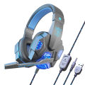 SY830MV Wired Headsets Over-Ear Stereo Earphones Cool Lighting Gaming Headset For Smart Phones Computer Laptop Tablet. 