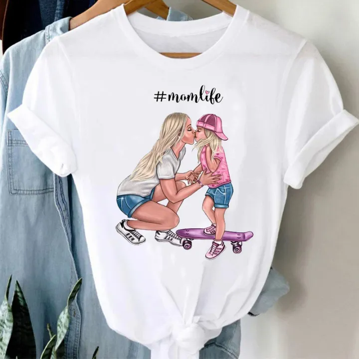 T-shirts%20Women%2090s%20Watercolor%20Boy%20Son%20Cartoon%20Style%20Mom%20Mother%20Mama%20Clothes%20Stylish%20Tshirt%20Top%20Lady%20Print%20Girl%20Tee%20T-Shirt%20-%20Image%204
