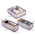 3Pcs/set Underwear Drawer Organizer Storage Box Foldable Closet Organizers Drawer Divider Storage Boxes for Underpants Socks Bra. 