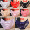 2m 8Colors Breathable Women Seamless Underwear Fashion Lace Silk Cotton Lace briefs Female. 