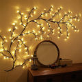 Auoyo 48/144LED Fairy Lights Decoration LED Light Holiday Fairy Willow Twig Light String DIY Branch Rattan Garland Lights For Wedding Xmas Birthday Home Party Room Decor. 