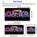 Large Gaming Mouse Pad, UV Reactive Non-Slip Desk Mat, Washable Polyester E-Sports Computer Pad with Vibrant Game Machine Print, Mouse Pads for Desk. 