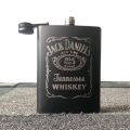 Portable Stainless Steel Hip Jack Daniels Flask 9OZ BLACK. 