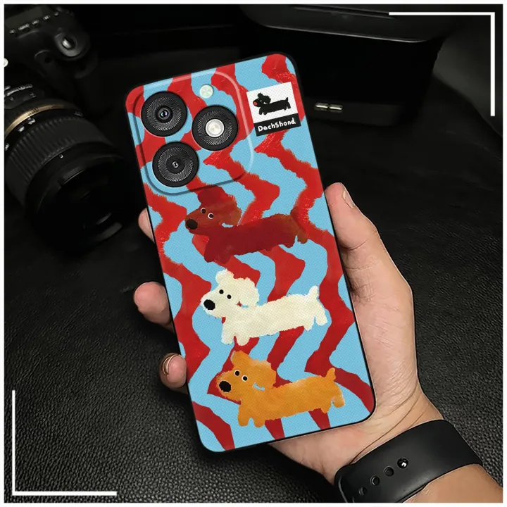 Cute%20Cartoon%20Phone%20Case%20For%20Itel%20A50/A667L%20Phone%20Pouch%20Graffiti%20Dirt-resistant%20Durable%20TPU%20Animals%20Fashion%20Design%20-%20Image%203