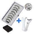 5pairs Magnets Tweezer With 3d Magnetic Natural Mink Curler False Extension Makeup Eyelash Eyelash Clamp Professional Clip Q7d8. 