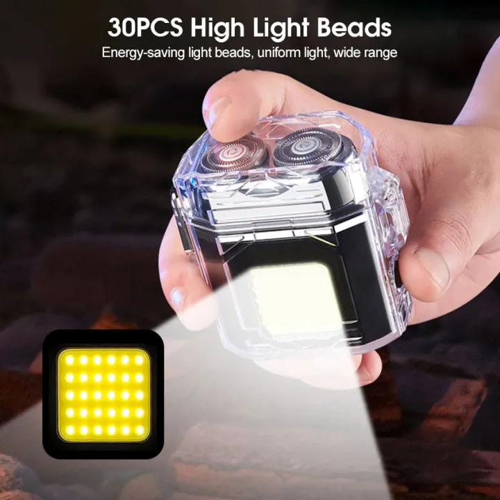 HEGRUS%20Mini%20Shaver%20for%20Men%20Mini%20Electric%20Powerful%20Electric%20Shaver%20Rechargeable%20Portable%20Electric%20Shaver%20Multifunctional%20Shaver%20Men's%20Razor%20with%20Quartz%20Dial%20COB%20Side%20Light%20-%20Image%205