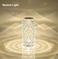 LED Crystal Table Lamp Big Size Modle - Rechargeable Rose Light 16 Colors Touch Night Light Romantic Diamond Atmosphere Light USB Home Decor Big Size Modle ( Not Small One ) 10 inch Height - Free Remote / Lots Of Colour Modes. 