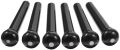 Acoustic Guitar ABS Plastic Bridge Pins, Ivory and Black With Black & White Dot Acoustic Electric Guitar String Pin Plastic String End Peg. 