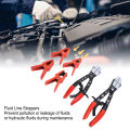 Hose Clip Pliers Adjustable Clamp Strength Hose Pincher Pliers Set Flexible High Strength Multipurpose with Fluid Line Stoppers for Automotive Hose Lines. 