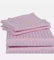 Egyptian Cotton Striped Bedsheet  / Hotel Bed Sheets and Pillow Case / King Size / Flat Sheet. 