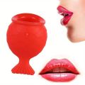 New Soft Lips Enhancer Thicken Plump Reusable Plumper Device Pout Shape Beauty Pump Silicone Fish Lip Filler Tools. 