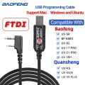FTDI USB Programming Cable 2 pin For -5R -5RH BF-888S -21 PRO -K5 -K5 Ham. 