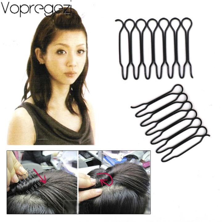 【LuxeGlow】Vopregezi 2pcs Invisible Hair Clips for Women Hair Accessories Headdress Barrette Black Hairpins Headwear Styling Tool Hairstyle