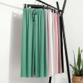 Women's Pajamas Summer Suit Ice Silk Thin Homewear Can Be Worn outsideVCollar Short Sleeve Wide Leg Pants Two-Piece Set Loose Outfit. 