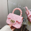 2024 Child Girl Gel Bag Popular Transparent and Cute Mini Bag Small Satchel Small Bag Super Popular Portable Net Red. 