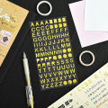 Girls Boys Cute Album Notebook Scrapbooking Journaling Decoration Tools Number Sticker Hand Book Alphabet Stickers. 