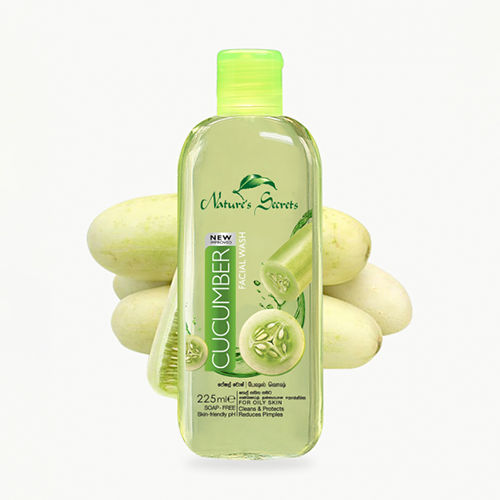Nature's Secrets Cucumber Facial Wash 225ml Gentle Face Cleanser Refreshing Daily Skin Care Formula