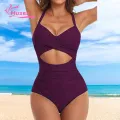 Muses Mall Women Monokini Swimsuit Halter One-piece Swimsuit for Women Slim Fit Beachwear with Hollow Out Design Quick Drying Stylish Perfect for Monokini. 