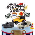 Racing Motorcycle Birthday Cake Per Checkered Flag Racing Theme Cake Decoration Boy Racing Birthday Party Supplies Cake Decor. 
