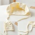 Fashion Cotton Newborn Cap Bear Ear Breathable Baby Ear Protection Cap Infant Strappy Hat Spring Autumn. 