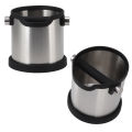 Stainless Steel Coffee Knock Box Coffee Grounds Bucket Container for Coffee Shops Bars Family Kitchens X. 