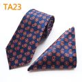 Gravatas Jacquard 8CM Ties For Men Fashion Necktie Handkerchief Sets Tie And Pocket Square Set Trajes De Hombre Boda 2022. 