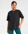 Gymshark Oversize T shirt Women's Oversize Workout  Tee Dti-Fit Polyester Tee Back Grapic Tee. 