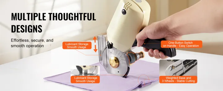 Octa Cloth Cutter / Fabric Cutting Machine / Round Blade cloth cutting ...