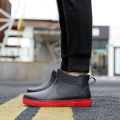 Rain Boots Waterproof Stylish Water Shoes Men's Rain Boots Short Tube Mid Tube Kitchen Anti-Slip Rubber Shoes Lightweight and Extra Thick Summer Rubber Boots. 