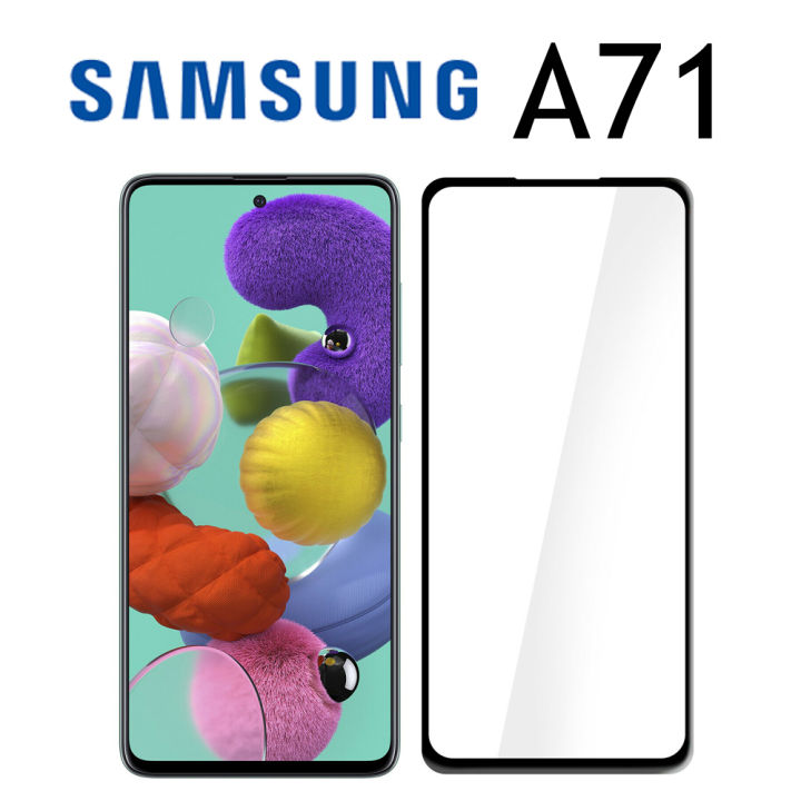 Screen Protector for A71 Full Glue 9D Tempered Glass for Samsung